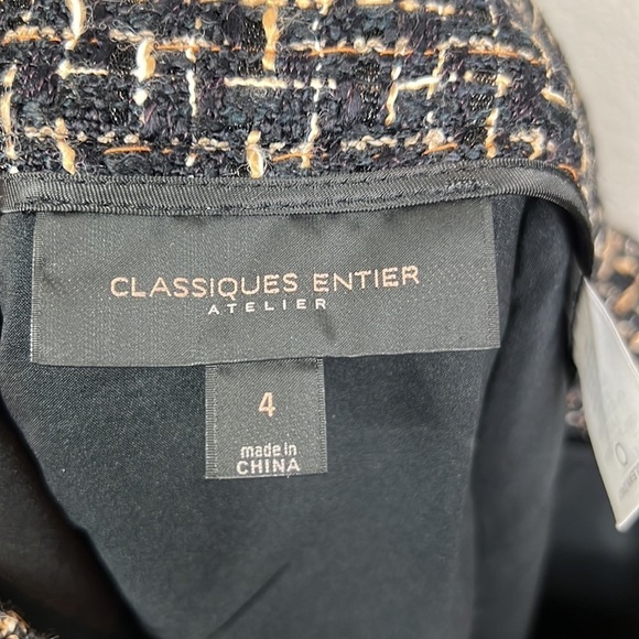 Classiques Entier Tweed Boot Skirt Black Tan 4 - Picture 7 of 9